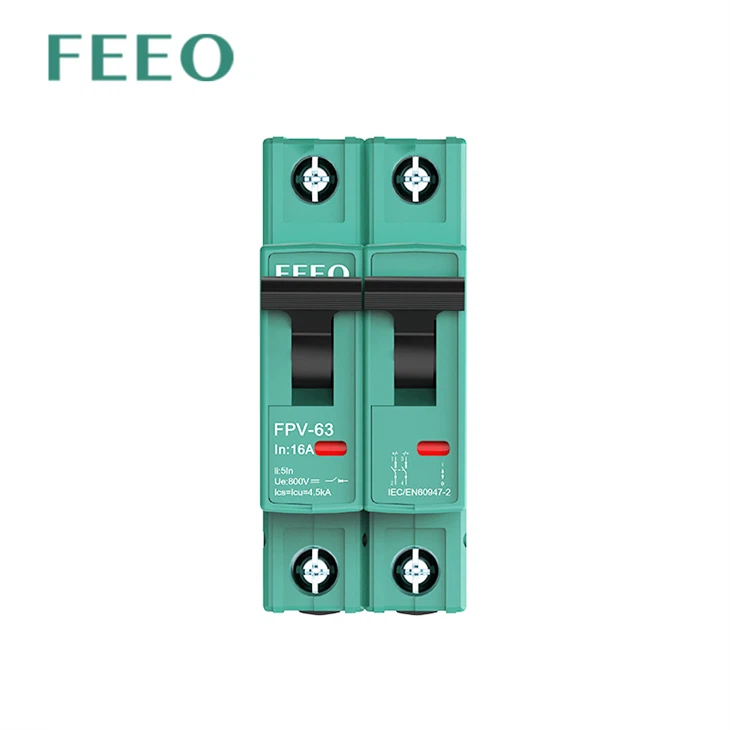 DC MCB 2P 550VDC 10KA Circuit Breaker