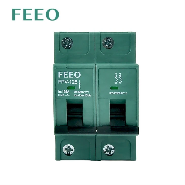 DC MCB 2P 550VDC 10KA 125A DC Circuit Breaker
